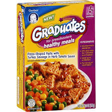 Gerber Graduates Healthy Meals For Preschoolers Pizza Shaped Pasta With Turkey Sausage In Herb Tomato Sauce Baby Food Snacks Reasor S