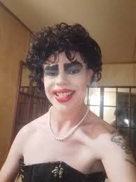 I went to a rocky horror party four days ago and dressed up like frank!  I've been wanting to do it for a few years now and I'm so glad I finally