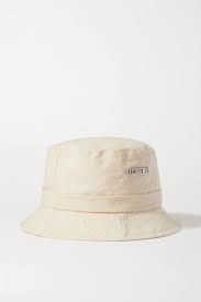 White Le Bob Gadjo Cotton Canvas Bucket Hat Jacquemus In 2021 Jacquemus Canvas Buckets Bucket Hat White