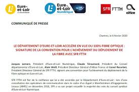 Compte officiel du conseil départemental d'#eureetloir #cd28. L Eure Et Loir Accelere En Vue Du 100 Fibre Optique Eure Et Loir Numerique