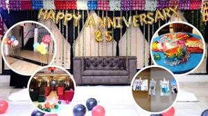 Celebrating 25 years together, and indulging in some fun and festivity with a party?! Anniversary Decoration Ideas 25th Wedding Anniversary Party Decoration At Hotel Youtube