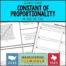 Constant Of Proportionality He Said She Said Middle School Math Classroom Relationship Activities Proportional Relationships