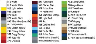 70 All Inclusive Oracal 551 Colour Chart