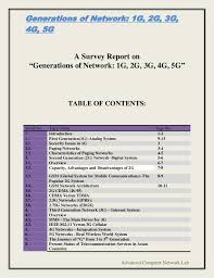 Generations Of Network 1 G 2g 3g 4g 5g