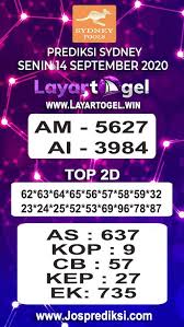 Pin Di Prediksi Sydney