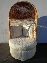 Fabulous And Amazing Vintage Wicker Canopy Chair Wicker Rattan Armchair Vintage Wicker