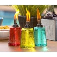 Get it as soon as wed, jun 16. Tiki 3 Pack 6 In Red Blue Green Glass Tabletop Torch Lowes Com Tiki Green Glass Bubble Glass