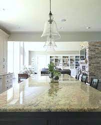 Progress video during construction ! Large Kitchen Island Oversized Glass Pendants Neutral Kitchen Open Floor Plan Farmhouse Kitchen Modern Farm Grosse Kucheninsel Deko Tisch Kucheninsel Ideen