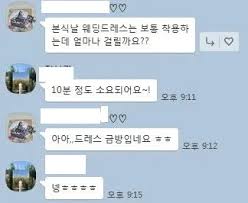 gif) 웨딩드레스 착용. 생각보다 시간이 오래 안걸리네요?? - 클리앙