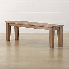 wooden benches crate and barrel