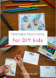 Enjoy making your postcards and share this post with your friends. Printable Postcards For Kids Download Pdf Tinkerlab
