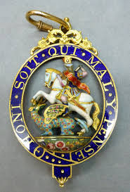 Badge Of The Order Of The Garter 1775 1800 86 X 55mm Rev Order Of The Garter Badge Royal Collection Trust