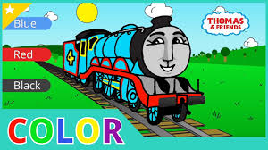 For trains that supply a modular production cell. Learn Colors With Trains Thomas The Tank Engine Coloring Page For Kids Youtube