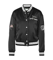 Black And White Satin Bomber Jacket 20 Easy Travel Outfits You Should Always Have On Hand Off White Jacket Jackets Satin Bomber Jacket