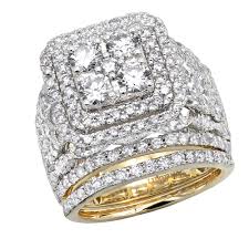 Maybe you would like to learn more about one of these? Large 14k Gold 5 Carat Diamond Engagement Ring Wedding Band Set For Women 803146