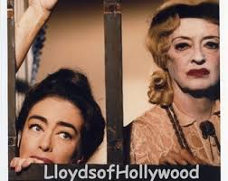 Joan Crawford Bette Davis Co się stało z Baby Jane? Rzadka kolorowa  fotografia 1962