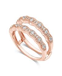 Rose gold engagement rings are known for their romantic look and stunning design. Macy S Diamond Enhancer Ring Guard 1 2 Ct T W In 14k Rose Gold Reviews Rings Jewelry Watches Macy S