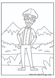 His videos are intended for little kids and are educational in nature. Printable Blippi Character Coloring Pages Updated 2021