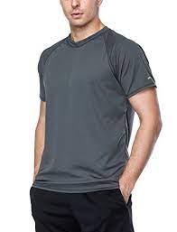 Attraco Men S Rashguard Swim Tee Short Sleeve Sun Protection Shirt Loose Fit Rashguard Men Swim Tees Swim Shirts