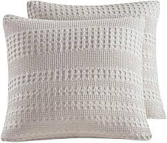 Hotel collection euro sham beige. Amazon Com Phf Waffle Weave Euro Sham Cover 26 X 26 Throw Pillow Cover For Winter Khaki Beige Home K Woven Euro Sham Euro Throw Pillows Throw Pillows Bed