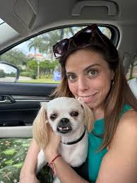 Rudy's before and after hair cut, he looks better.💖🐕