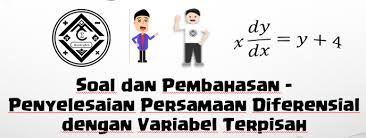 Dalam analisis kestabilan titik ekuilibrium sistem persamaan diferensial biasa ( nonlinear ) seringkali memunculkan titik ekuilibrium yang mempunyai nilai eigen yang mempunyai bagian real nol atau biasa disebut titik. Soal Dan Pembahasan Penyelesaian Persamaan Diferensial Dengan Variabel Terpisah Mathcyber1997