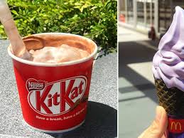 Mcdonald S Purple Sweet Potato Waffle Cone Kit Kat Mcflurry Taste Test Nice Or Not Today