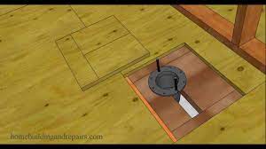 The combination of newly applied mortar and tile will raise the level of the floor by at least 3/8″. How To Replace Damaged Subflooring Under Toilet Home Repairs Youtube