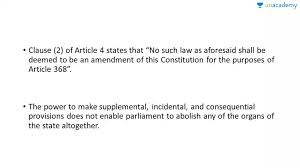 Article 4 Of The Indian Constitution