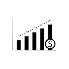 Graphic Bar Of Increase Money Icon Designed For All Application Needed Money Icon Increase Png And Vector With Transparent Background For Free Download Money Icons Data Icon Business Icon