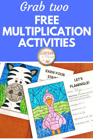 Print our free multiplication sheets and grab the crayons. Fun Multiplication Worksheets Grade 3 Free Pdf Glitter In Third