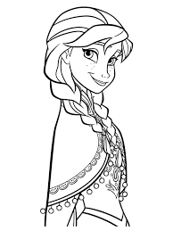 It seems that she's in love resting on the 'symbol of. Princess Anna Coloring Page 1001coloring Com