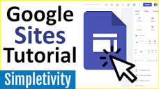 How to use Google Sites - Tutorial for Beginners - YouTube