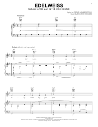 Rodgers Hammerstein Edelweiss Sheet Music Notes Chords Download Printable French Horn Solo Sku 169597