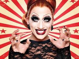 Bianca with colorful shapes on black tank top. Bianca Del Rio Basically The Godzilla Of Drag Chats With Karrissa Wade By Starsandcelebs Com Medium