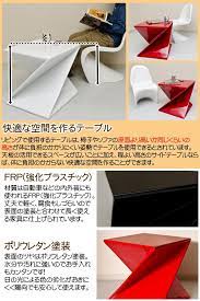 楽天市場 送料無料 角柱をネジっちゃいました prism side table サイドテーブル bk rd wh ｏｎｌｉｎｅ ｓｔｏｒｅ ｈ ｏ side table prism bo3