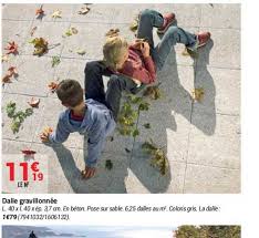 Offre Dalle Gravillonnee Chez Bricorama
