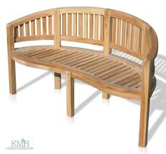 Kmh Teak 3 Sitzer Bananenbank Gartenbank Bank Sitzbank Parkbank Holzbank Holz Ebay Teak Holzbank Teak Holz