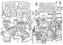 Gambar kartun happy birthday clipart best. Mewarna Aidilfitri
