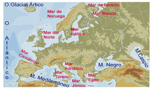 EUROPA: MARES Y COSTAS