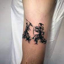 100 Brush Stroke Tattoo Designs For Men Painted Ideas Brush Stroke Tattoo Hand Tattoos For Guys Tattoos For Guys