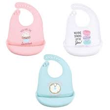 Hudson Baby 3 Pack Sweetest Cupcake Silicone Bibs Buybuy Baby
