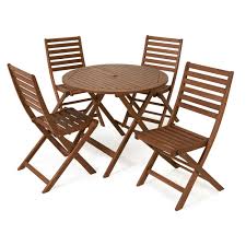 Wood wooden vintage folding beer table bench set pub garden outdoor furniture. Wilko Fsc Wooden Patio Set 4 Seater Wilko
