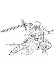 Kylo ren coloring page from the force awakens category. Coloring Pages Star Wars Kylo Ren Coloring Page