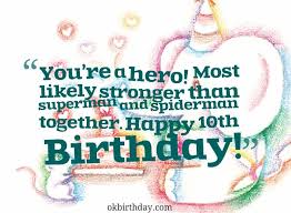 You had the best party ever! Quotes For Boys 10th Birthday Quotesgram