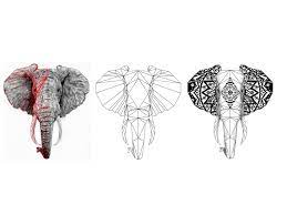 Geometric Elephant Tattoo Geometric Elephant Tattoo Elephant Tattoos Geometric Elephant