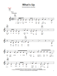 4 Non Blondes What S Up Sheet Music And Printable Pdf Music Notes Sheet Music Notes Sheet Music Music Notes