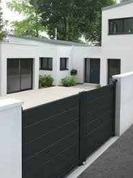 Option Portail Battant Design By K Line Modele Lignee Cloture Maison Maison Contemporaine Portail Maison
