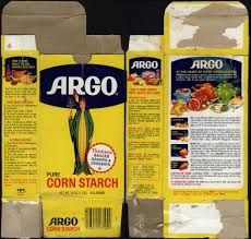 Argo Corn Starch Package Box 1970 S Corn Starch Starch Foods Miniature Food