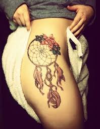 Simple dream catcher tattoo on leg. 45 Dreamcatcher Tattoo Design Ideas For Creative Juice